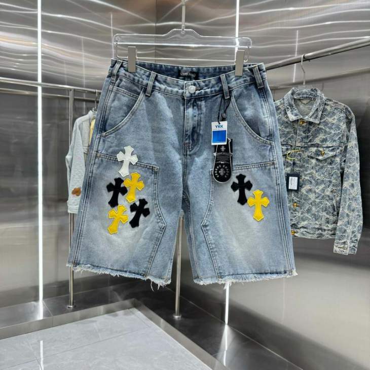 Picture of Chrome Hearts Jeans Short _SKUChromeHeartsM-2XLhgntx518823